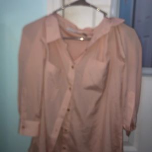 Calvin Klein Rose Pink button down blouse